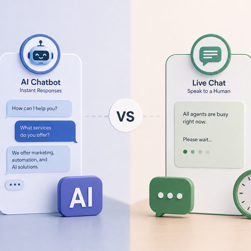 AI Chatbot vs Live Chat: Here's What Most Businesses Get Wrong 4 human handover in AI chatbot AI chatbot vs live chat comparison